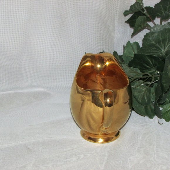 Royal Winton Golden Age Vintage Footed Creamer Gilt England - Picture 4 of 7